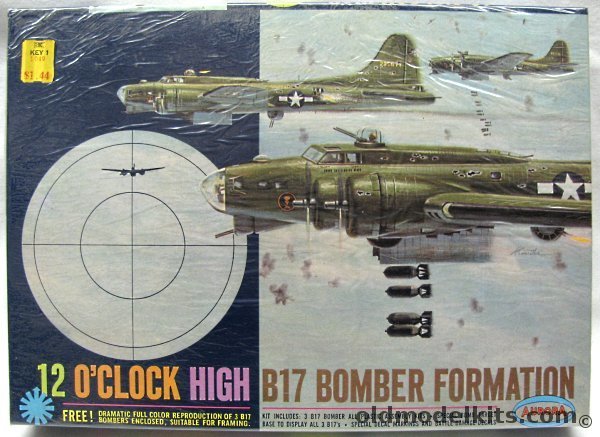 Aurora 1/156 12 O'Clock High B-17 Bomber Formation, 352-200 plastic model kit